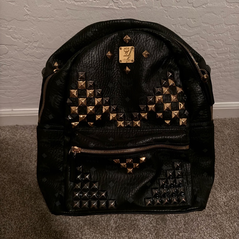 Black MCM backpack